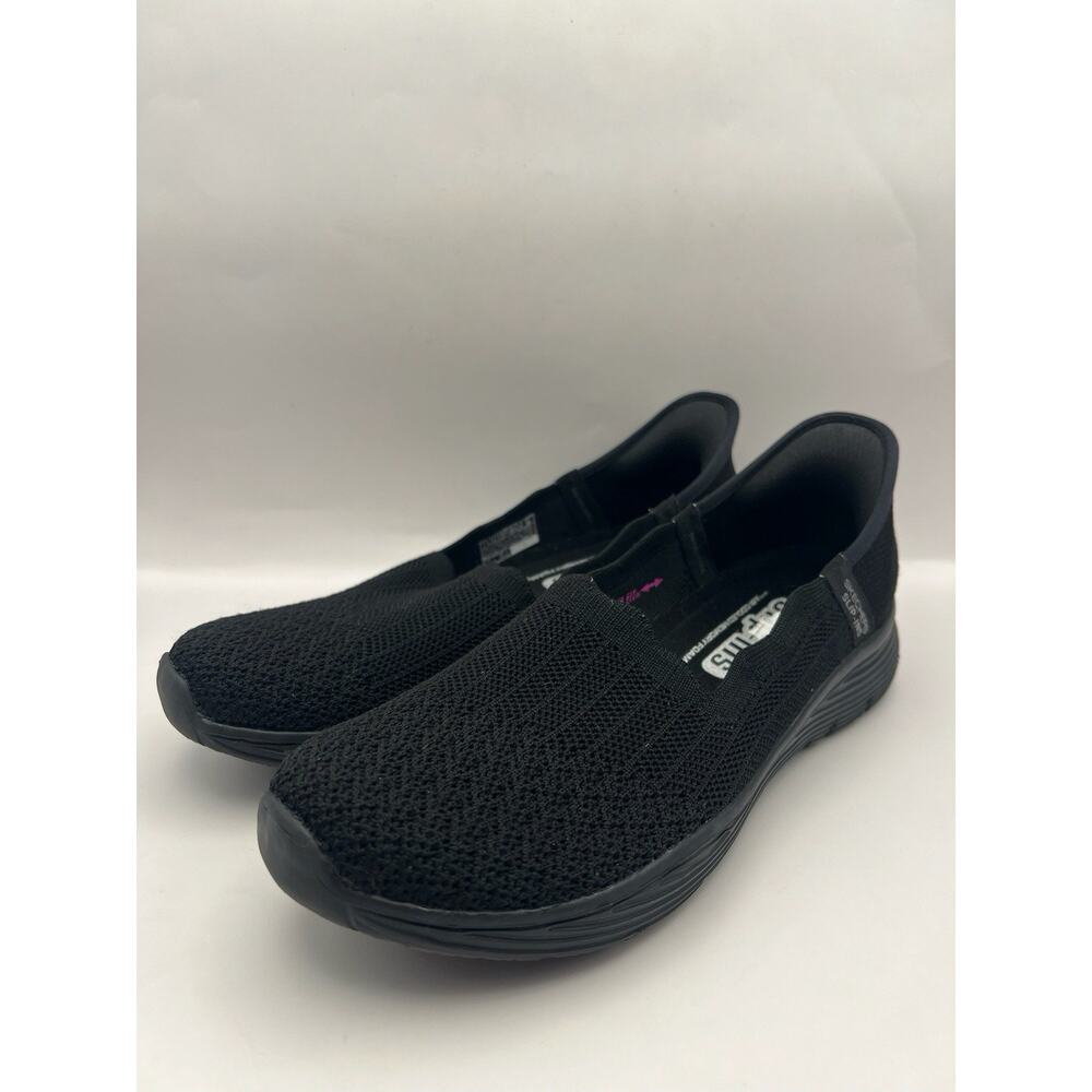 Skechers Hands Free Slip Ins Seager Believe It Black Shoes Women Size 7.5 - Picture 4 of 9